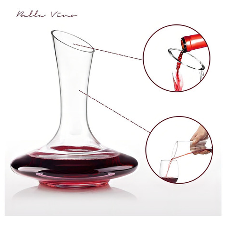 Decantador Para Vino Aireador Vino Aireador Decantador 1,5l 8