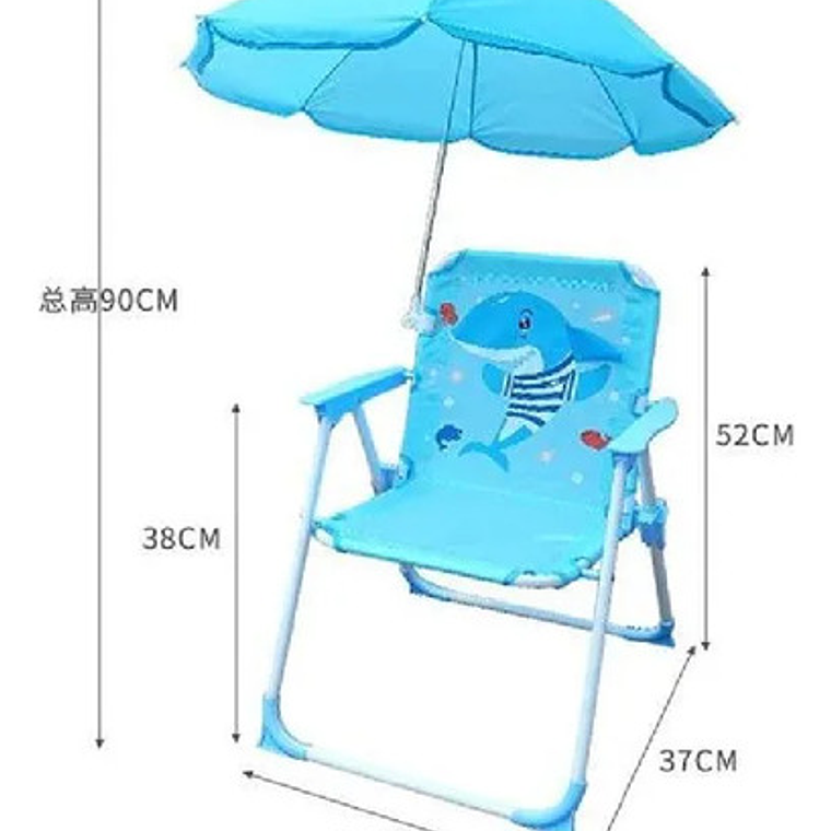 Silla Asiento Camping Niños Plegable Verano 2