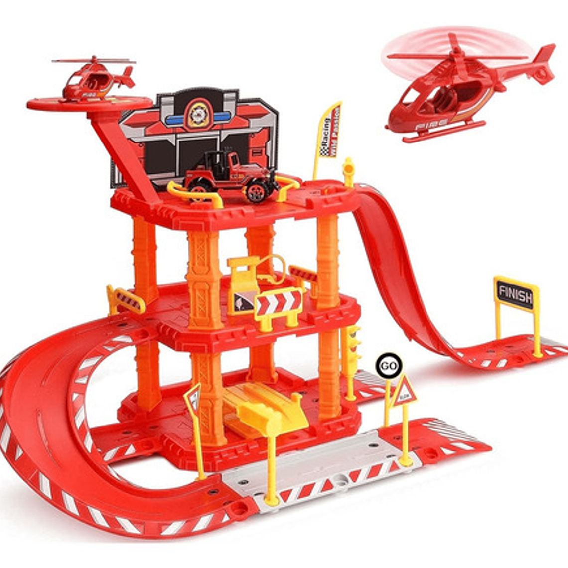 Pista De Autos Para Niños Bomberos 1