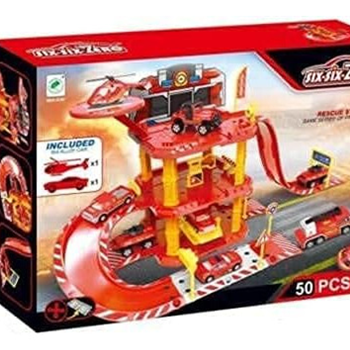 Pista De Autos Para Niños Bomberos 2