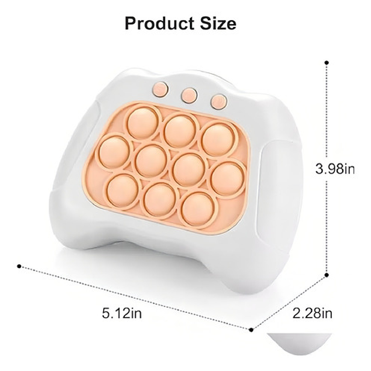 Quick Push Pop It Consola De Juego Silicona Luz Sonido Ofert Color Consultar 5