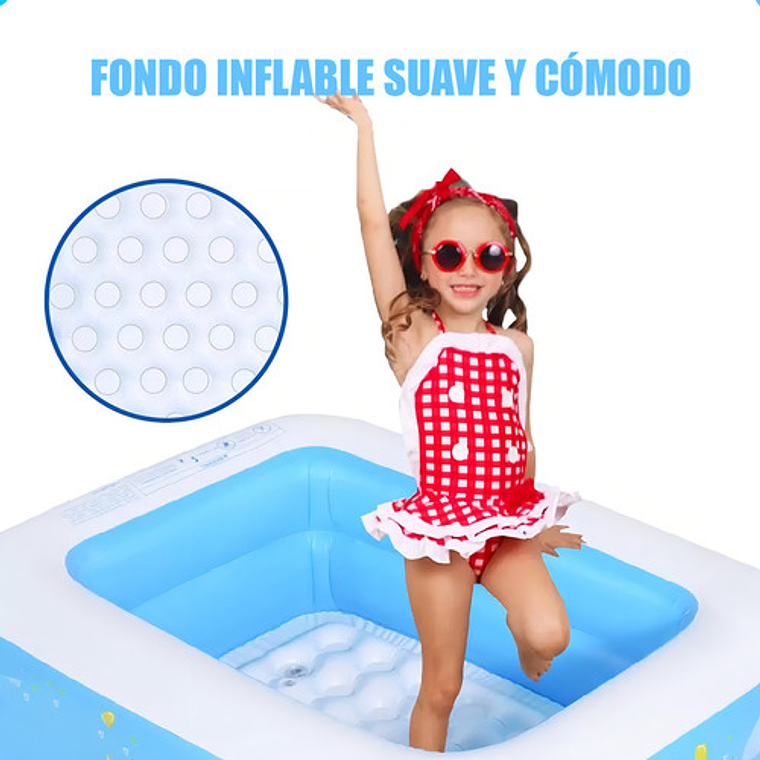 Piscina Inflable Para Niños Azul Claro Piscina Inflable Rectangular Piscina Niños Arcashopping Piscina Infantil Azul Claro Piscina Inflable Rectangular Piscinas Pequeñas Acolchada Niños 9