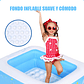 Piscina Inflable Para Niños Azul Claro Piscina Inflable Rectangular Piscina Niños Arcashopping Piscina Infantil Azul Claro Piscina Inflable Rectangular Piscinas Pequeñas Acolchada Niños - Miniatura 9
