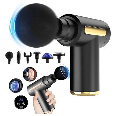 Masajeador Muscular Con 6 Velocidades Pistola De Masaje