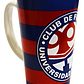 Taza Latte Universidad De Chile Rayas 532ml Azul Y Rojo Rayas - Miniatura 1