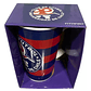 Taza Latte Universidad De Chile Rayas 532ml Azul Y Rojo Rayas - Miniatura 2