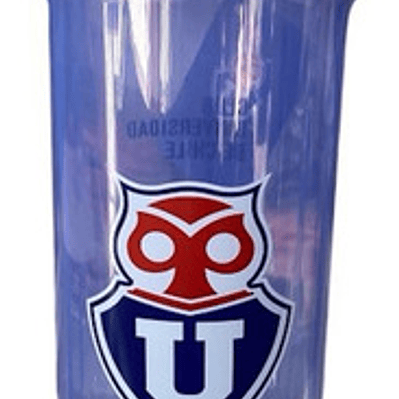 Botella Vaso Shaker Universidad De Chile 800ml Mezclador Color Azul