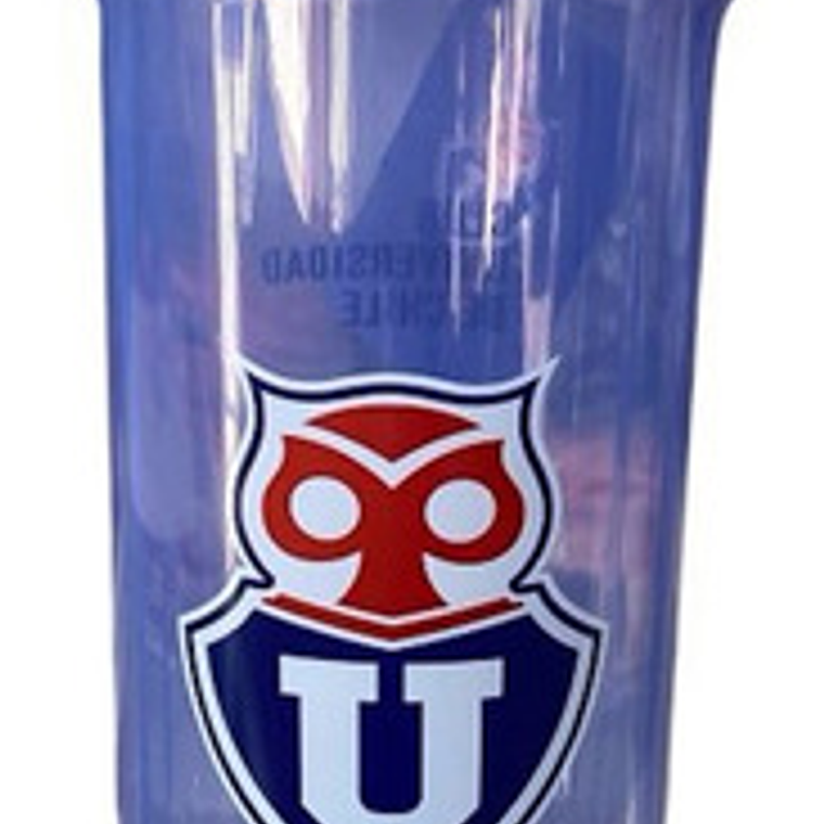 Botella Vaso Shaker Universidad De Chile 800ml Mezclador Color Azul 1