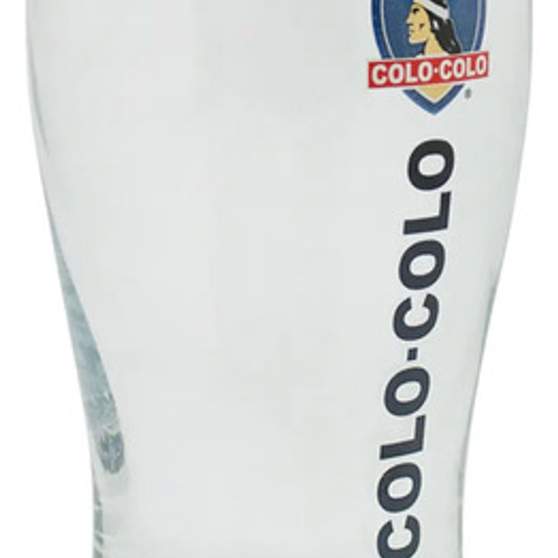 Vaso De Vidrio Cervecero Colo Colo Futbol Cerveza 530ml Color Blanco Diseño Al Azar X1 2