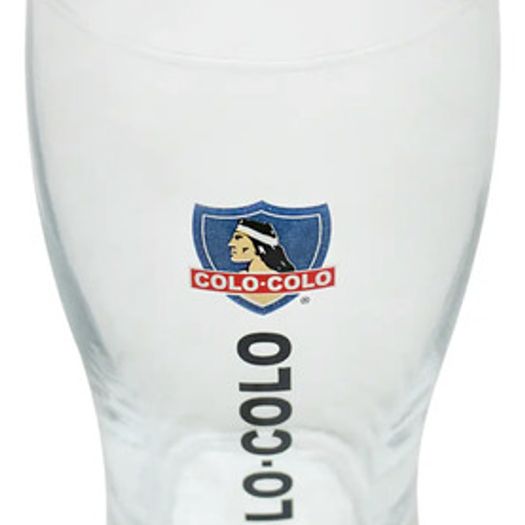 Vaso De Vidrio Cervecero Colo Colo Futbol Cerveza 530ml Color Blanco Diseño Al Azar X1 4