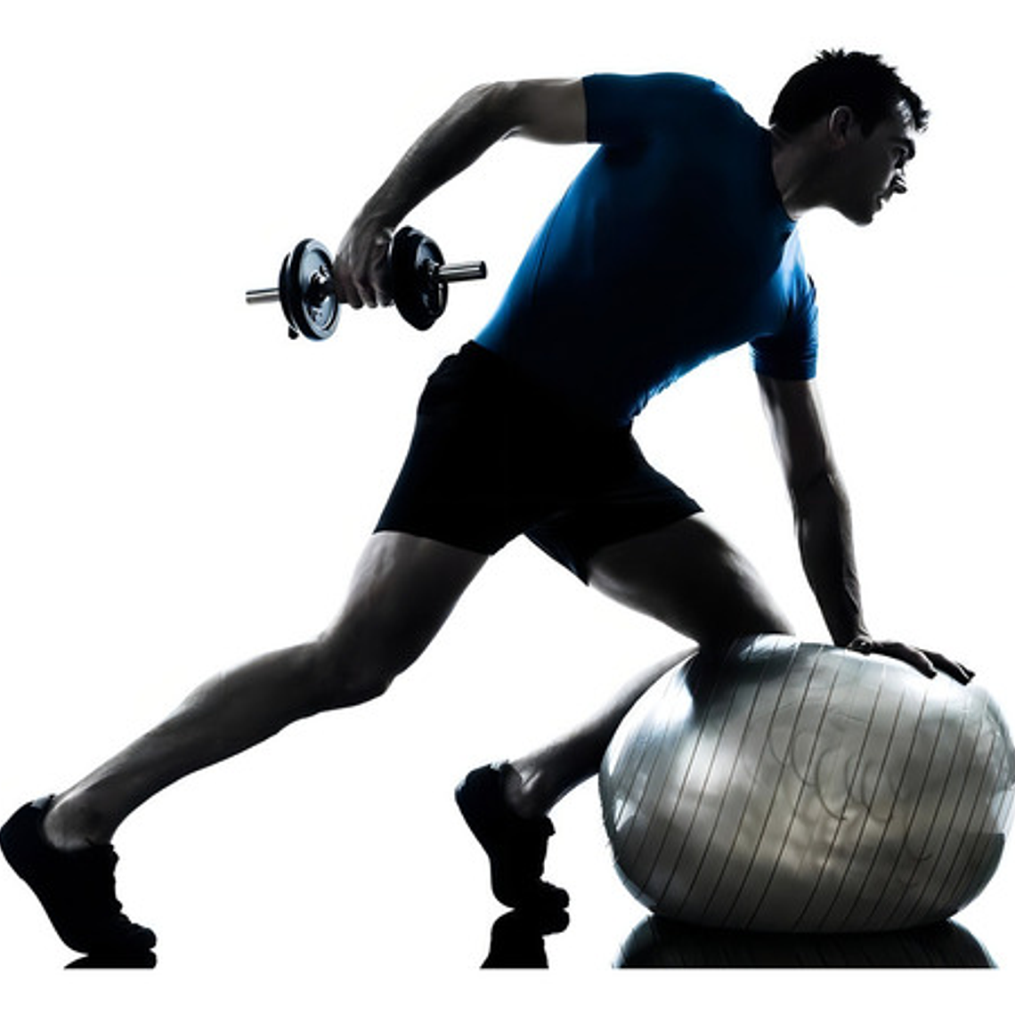 Balón Pilates Yoga Pelota 65cm Fitnes Ejercicio Color Azul 2