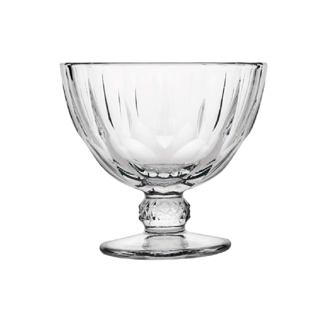 Copa Postre 300 Ml Vidrio Bordo Rombo Vintage X 6 Unidades 2