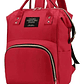 Bolso Mochila Mujer Moda Tela Rojo - Miniatura 1