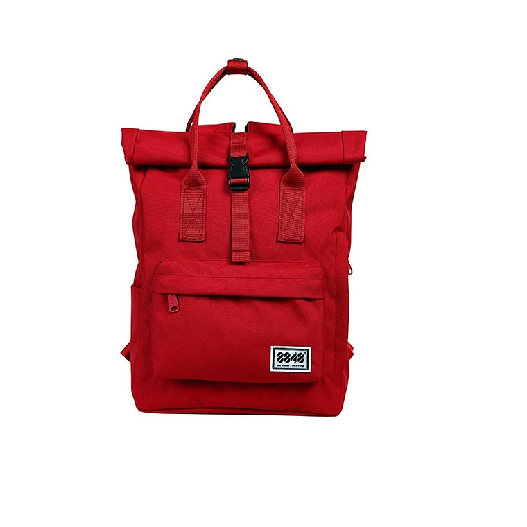 Bolso Mochila Mujer Unisex Moda Rojo 1