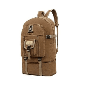 Mochila Bolso Multiusos Impermeable 50 Litros Cafe