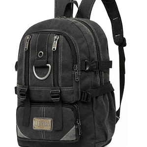 Mochila Military Camuflada Casual Negro