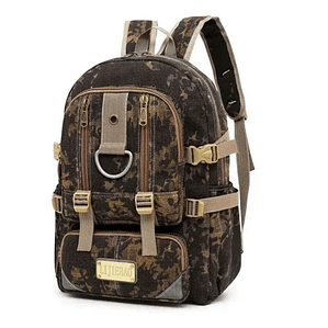 Mochila Military Camuflada Casual Cafe camuflado