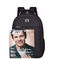 Mochila Unisex Impermeable Gran Capacidad Negro - Miniatura 3
