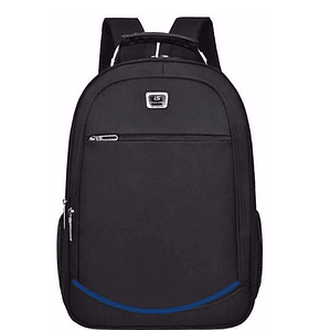 Mochila Unisex Impermeable Gran Capacidad Raya Azul