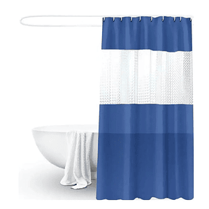 Cortina Ducha Baño 180x200 Decoración Azul