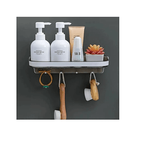 Repisa Perchero Accesorio Para Baño O Cocina Pared 30cm