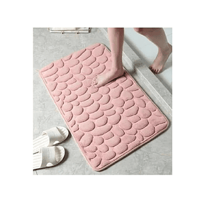 Alfombra De Baño Absorbente Suave Bajada De Baño Rosa