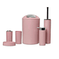 Set Juego De Baño 6 Piezas Accesorios Elegante Rosa - Miniatura 1