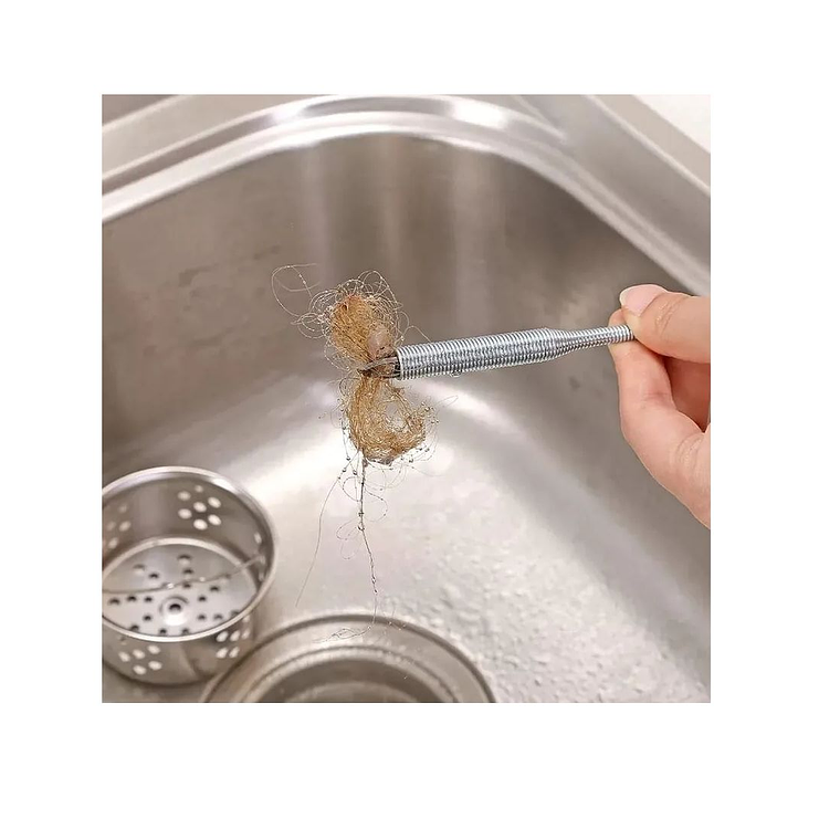 Destapa Cañería Con AgarreLimpiador Drenaje Baño Lavaplatos 7