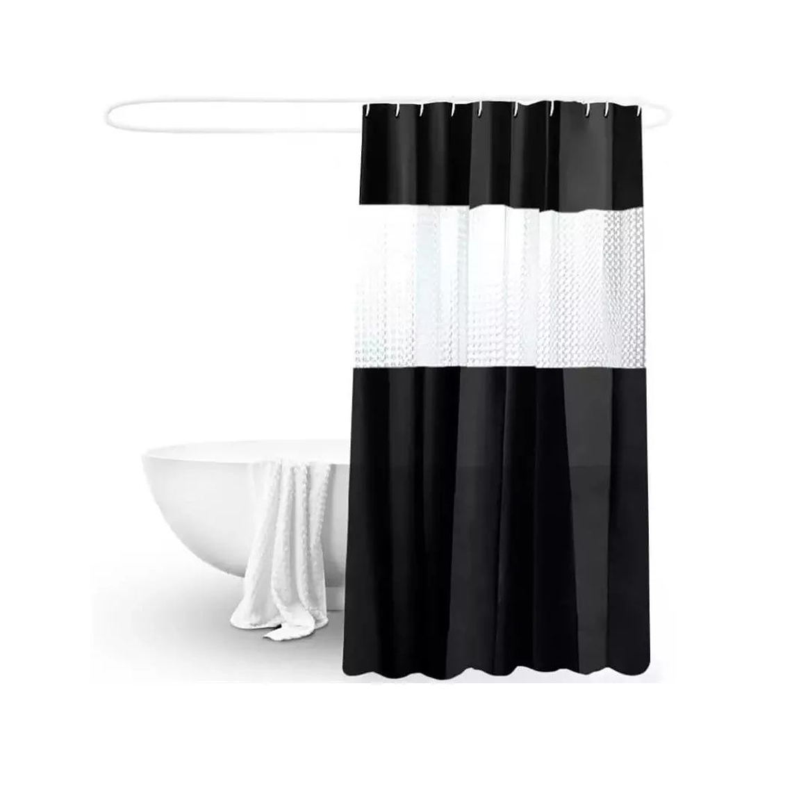 Cortina Baño Ducha 180x200 Negro 1