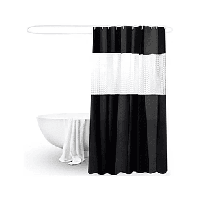 Cortina Baño Ducha 180x200 Negro