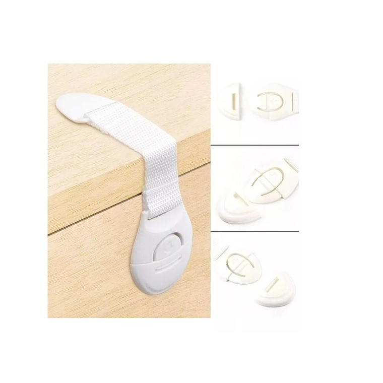 Pack 4 Seguros Traba Cajones Puertas Bebes 3