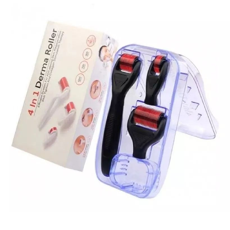 4 En 1 Micro Agujas Derma Roller Kit Anti Envejecimiento 1