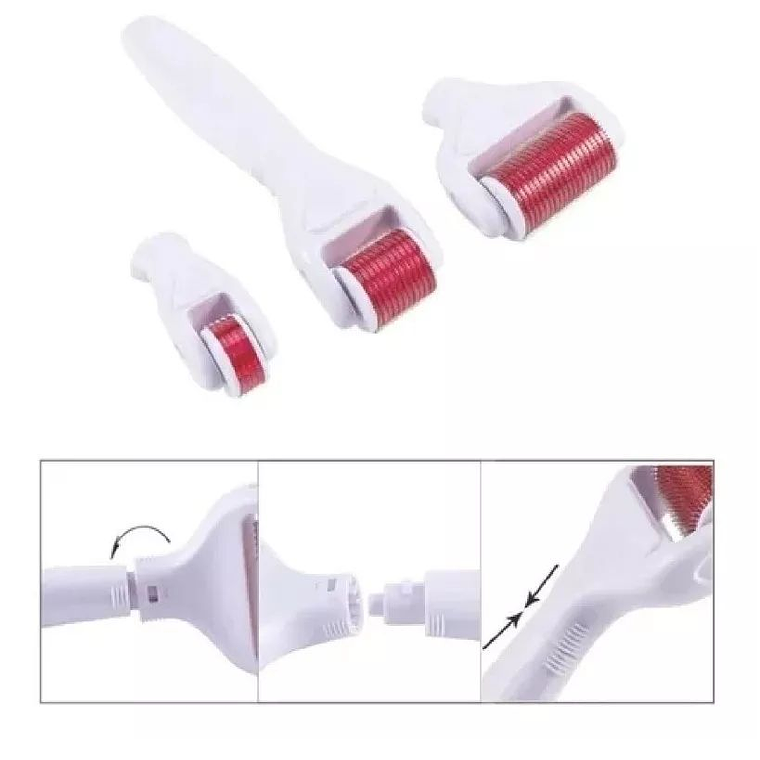 4 En 1 Micro Agujas Derma Roller Kit Anti Envejecimiento 4