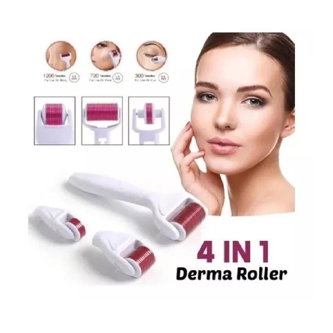 4 En 1 Micro Agujas Derma Roller Kit Anti Envejecimiento 5