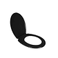 Tapa de Inodoro Baño WC Asiento Negra - Miniatura 2