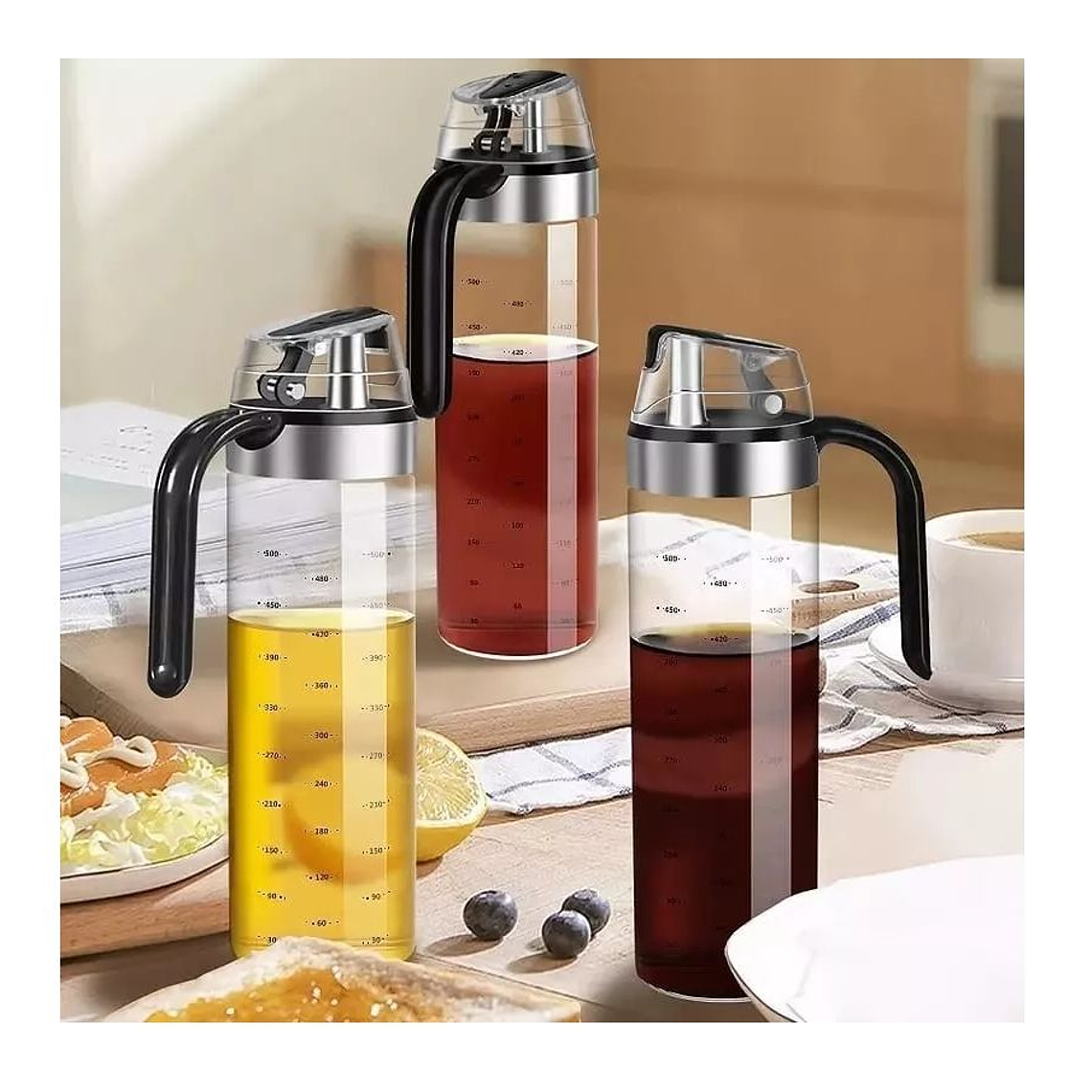 Botella De Vidrio Dispensadora Para Aceite O Vinagre 3