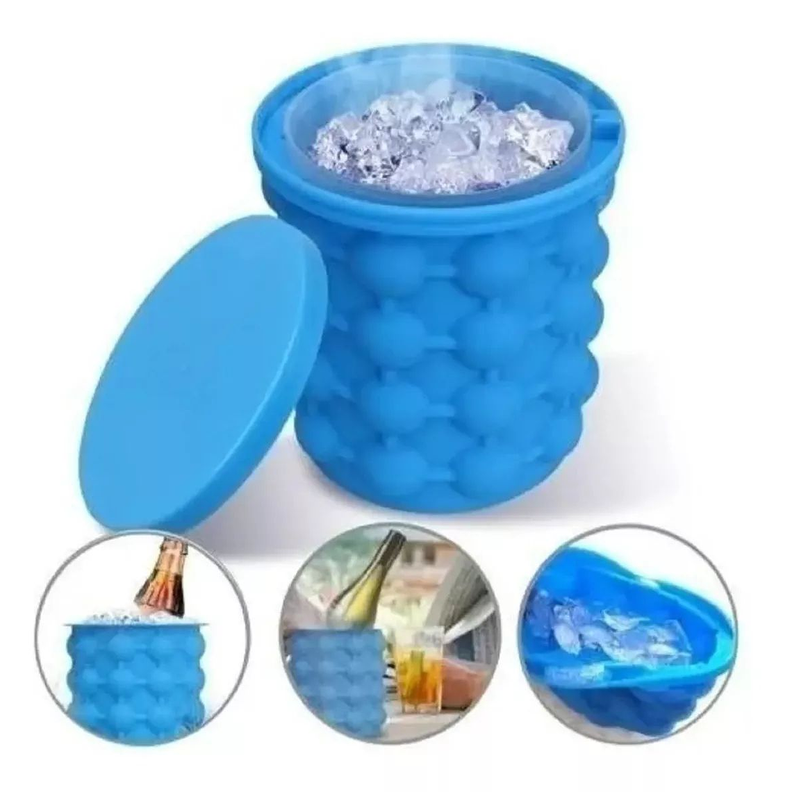 Hielera Cubeta Cubetera Hielo Fácil Ice Verano 3