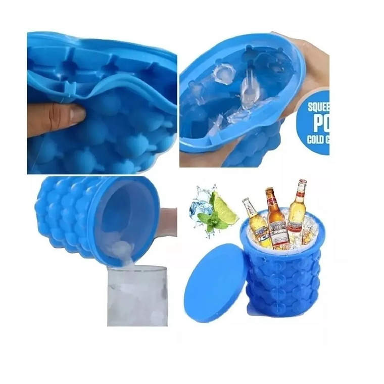Hielera Cubeta Cubetera Hielo Fácil Ice Verano 4