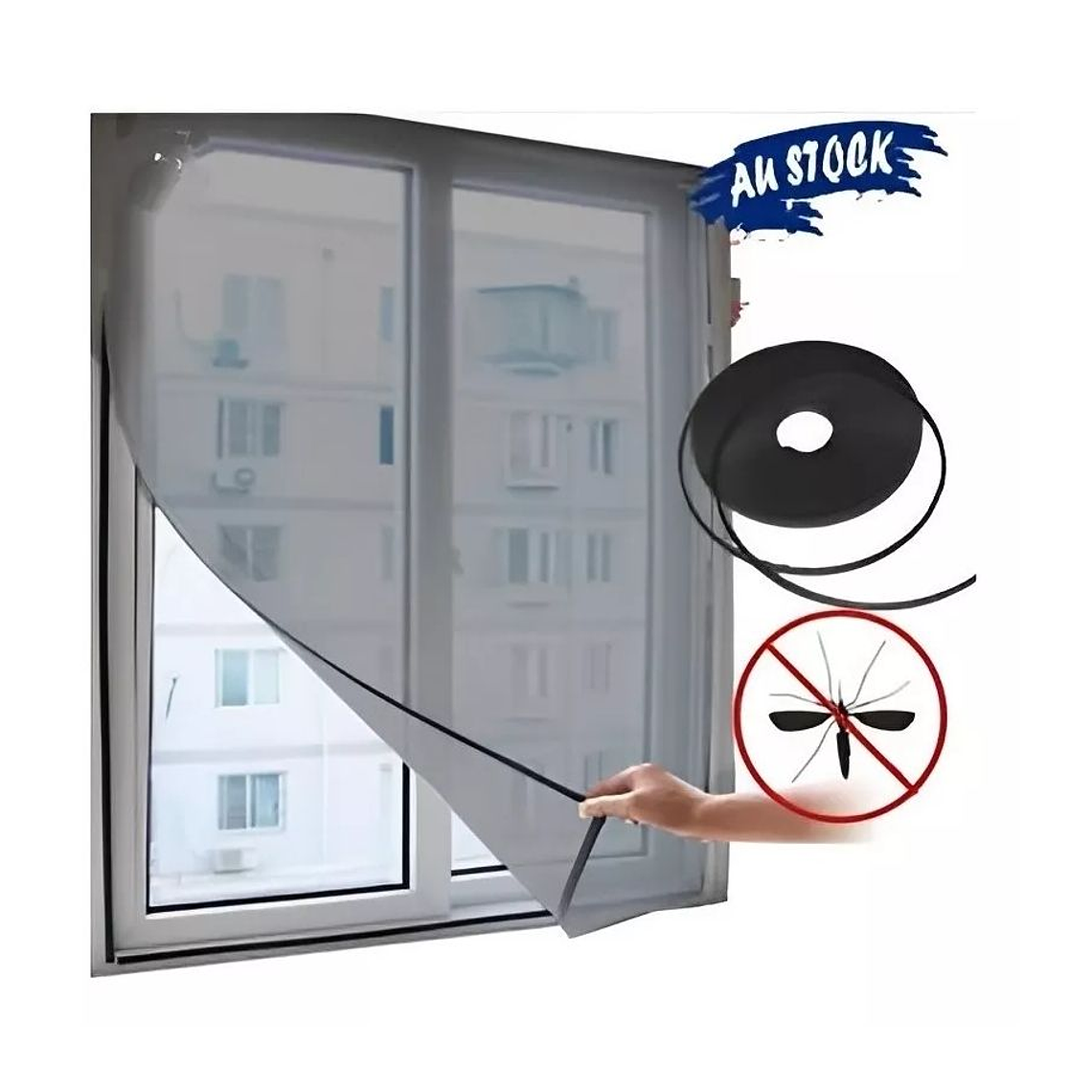 Malla Mosquitera Magnético Para Ventanas 150cm X 180cm 3