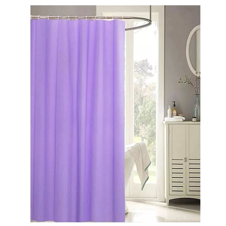 Cortina Ducha Baño 180x180cm Morada Elegante 1