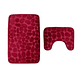 Set Alfombra De Baño Burdeo - Miniatura 1