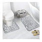 Set De Alfombras Baño Piedras Gris - Miniatura 3