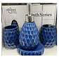Set De Accesorios De Baño De Cerámica De 4 Piezas Azul - Miniatura 2