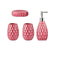 Set De Accesorios De Baño De Cerámica De 4 Piezas Burdeo - Miniatura 3