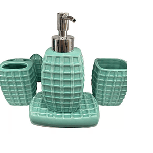 Set De Accesorios De Baño De Cerámica De 4 Piezas Calipso