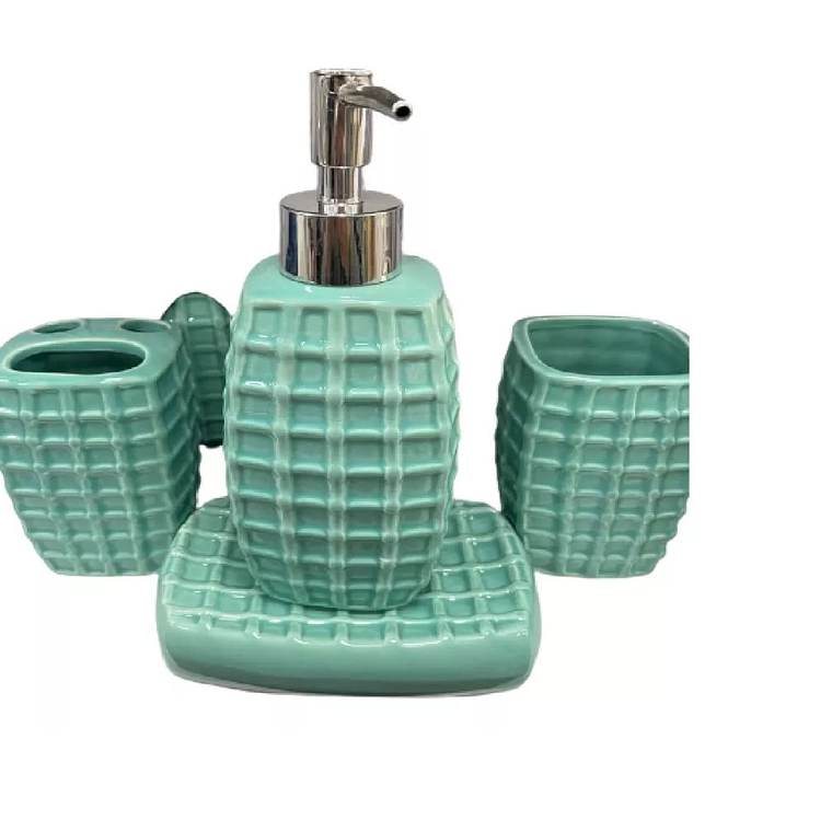 Set De Accesorios De Baño De Cerámica De 4 Piezas Calipso 1