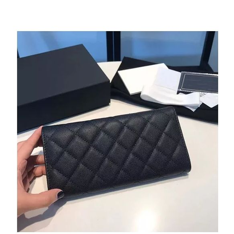 Billetera Cartera Monedero Mujer Elegante Negro 1