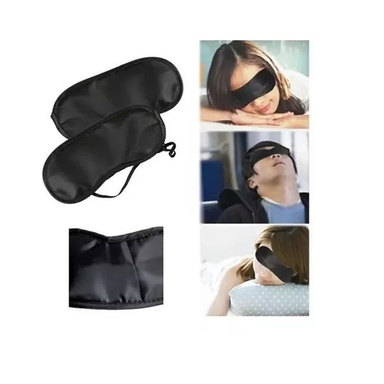 Mascara Protector Ojos Antifaz Negro Para Dormir 1