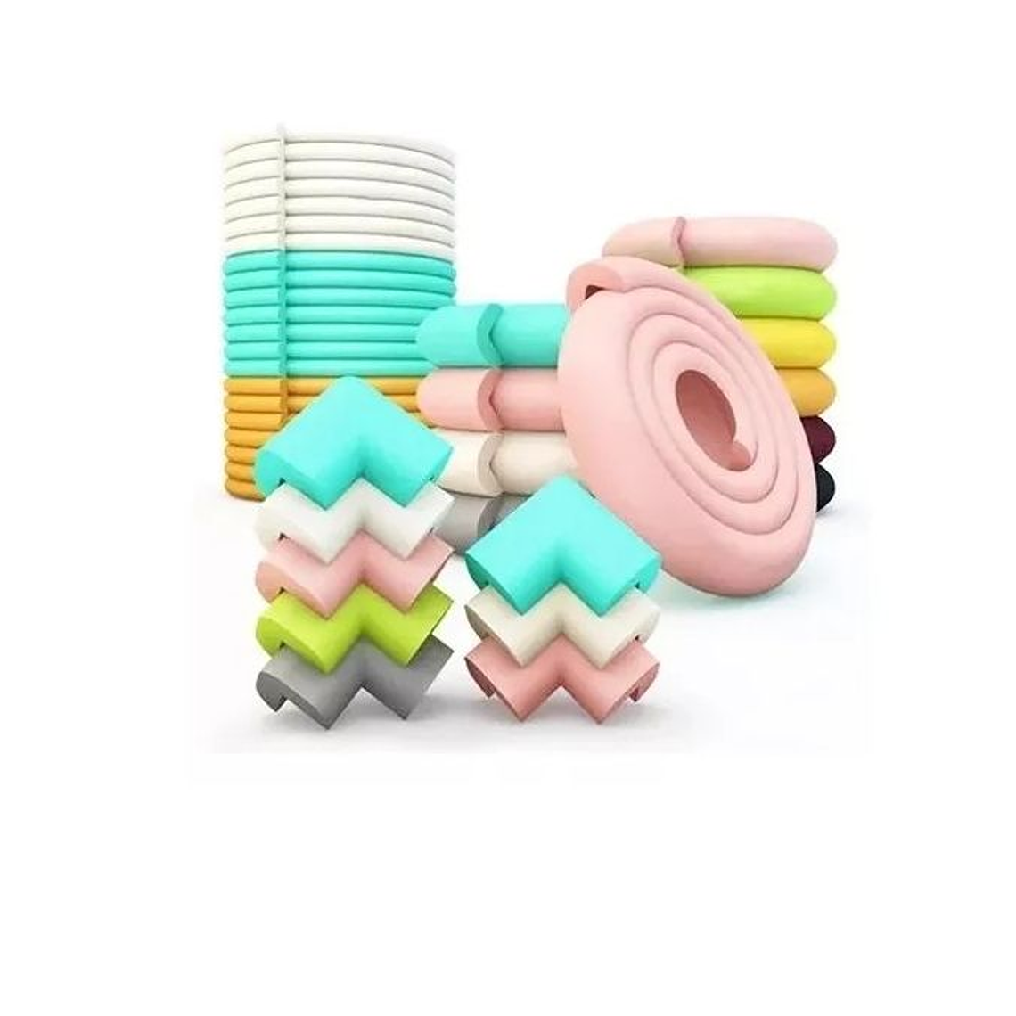 Kit Seguridad Protectores De Esquinas  Rollos Esquineros 2m 1