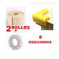 Kit Seguridad Protectores De Esquinas  Rollos Esquineros 2m - Miniatura 3